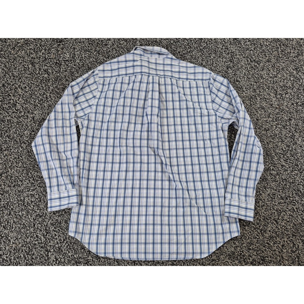 Vineyard Vines Mens Large Blue White Plaid Slim Fit Whale Shirt‎ Long Sleeve - Picture 7 of 7